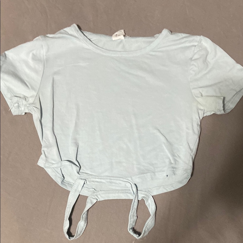 Light Blue Women's Crop Top